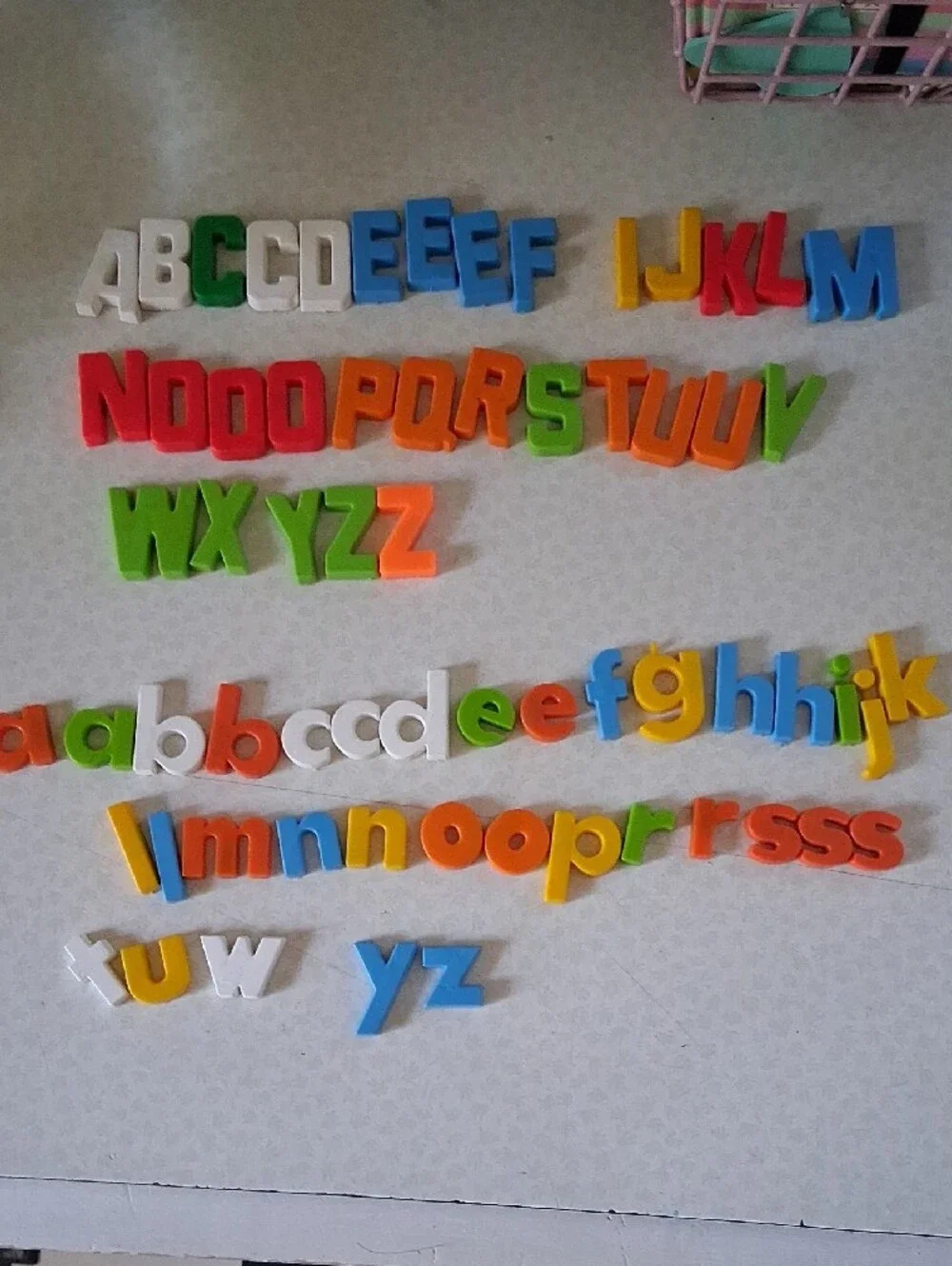Colorful Magnetic Alphabet Letters - Multicolor Kids Learning Toy